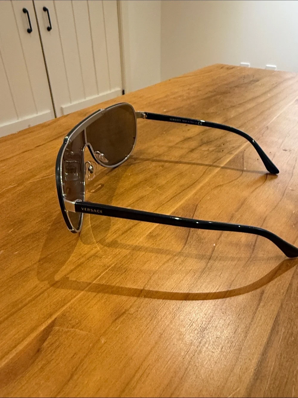 Versace Brown Shield Sunglasses